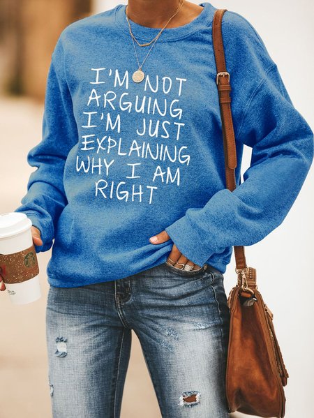 

I am not arguing Long Sweatshirt, Blue, Hoodies & Sweatshirts