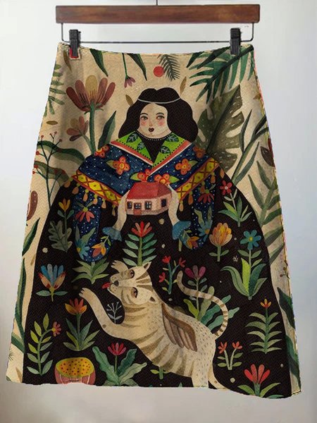 

Mini Gonna Vintage Floreale, Colore, Bottoms