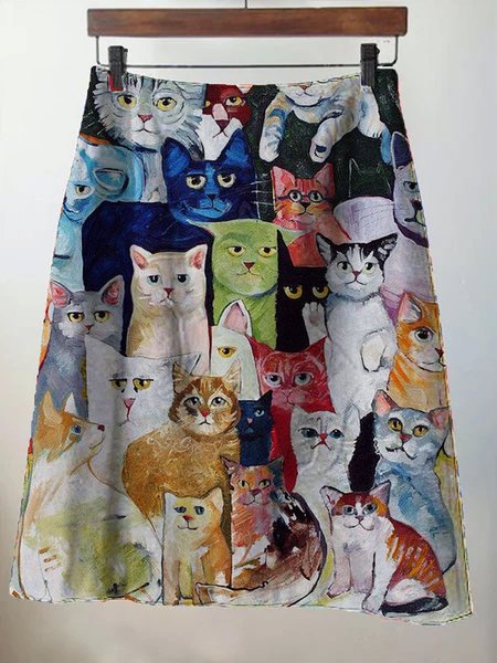 

Cotton Animal Skirt, Color, Skirts