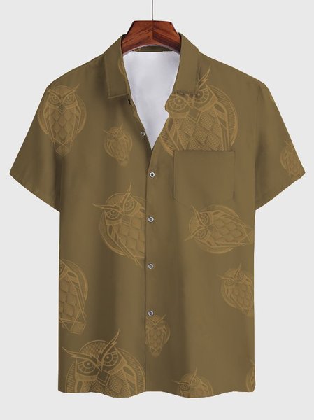

Square Neck Vintage Shirts & Tops, Khaki, Men