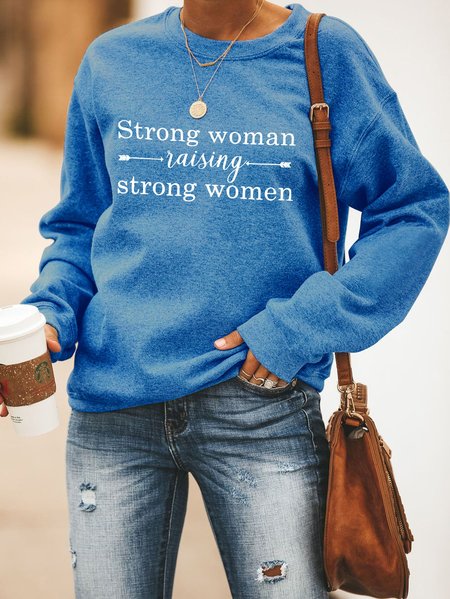 

strong women Sweatshirt, Blue, Hoodies&Sweatshirts