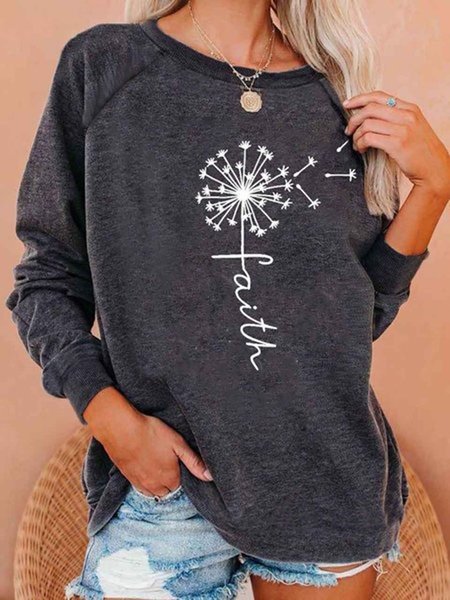 

Gray Crew Neck Long Sleeve Shirts & Tops, Tops