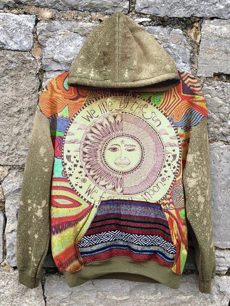 

Vintage Hoodie Sweatshirt, Yellow, Winter Clearance