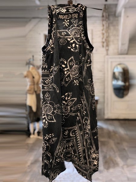 

Paisley Sleeveless Holiday Cotton Weaving Dress, Black, Dresses