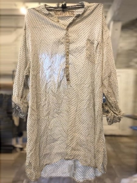 

Polka Dots Long Sleeve Buttoned Vintage Shirts & Tops, Off white, Blouses & Shirts