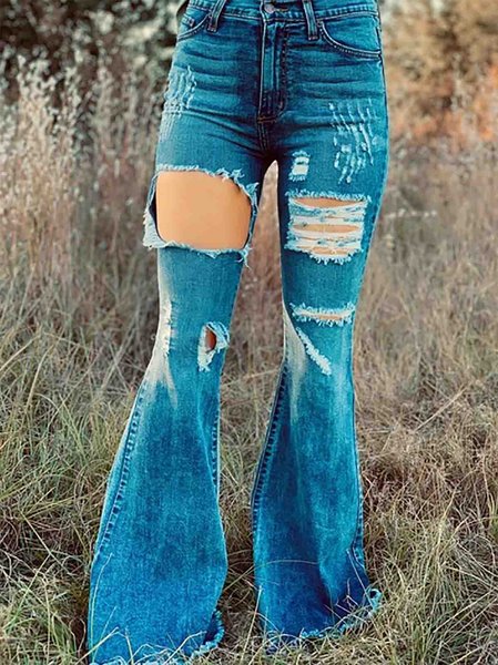 

Denim Jeans, Blue, Pants