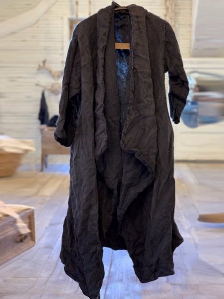 

Halter Vintage Long Sleeve Trench Coat, Black, Outerwear