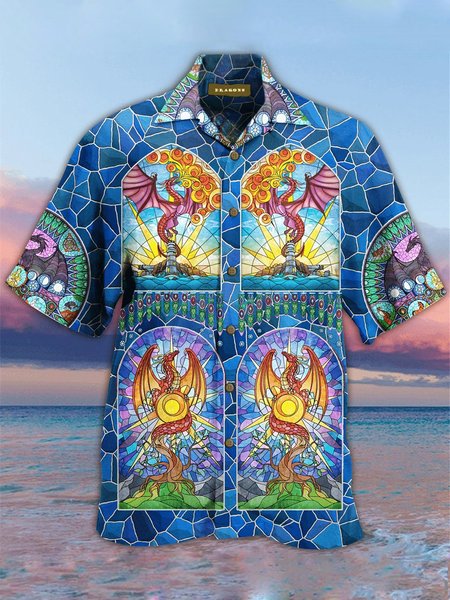 

Animal Casual Printed Shirts & Tops, Blue, Blouses&Shirts