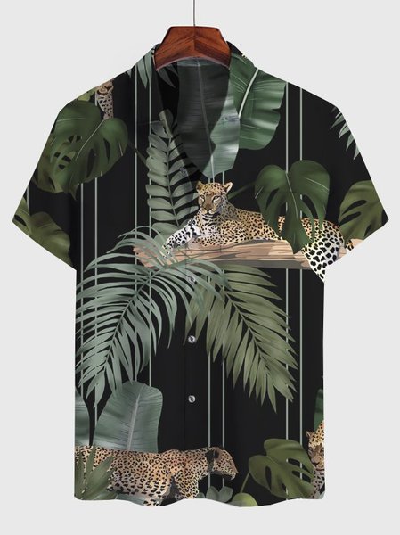 

Abstract Square Neck Shirts & Tops, Black, Men's Floral shirt