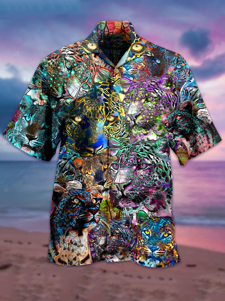 

Printed Shirt Collar Shirts & Tops, Blue, Winter Clearance