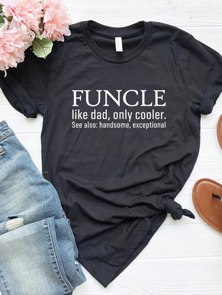 

Funny Uncle Shirt, Black, T-shirts