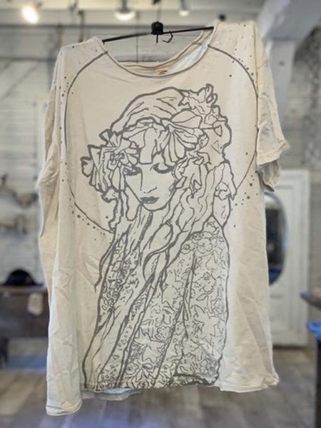 

Casual Cotton Short Sleeve Tops, Kakashi, Tops