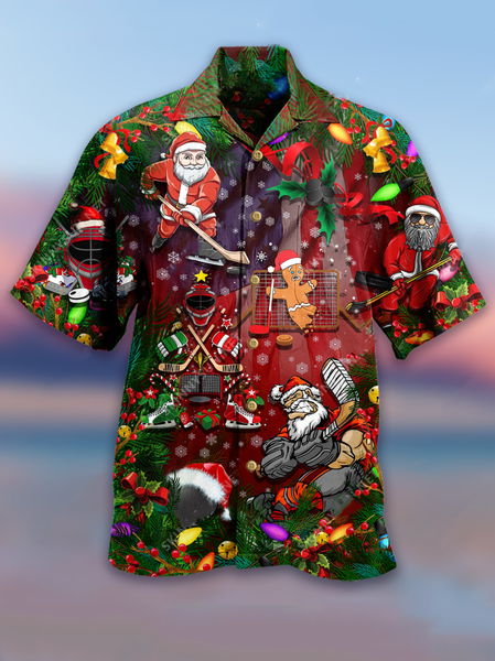 

Holiday Shirt Collar Cotton-Blend Shirts & Tops, Red, Men's Floral shirt