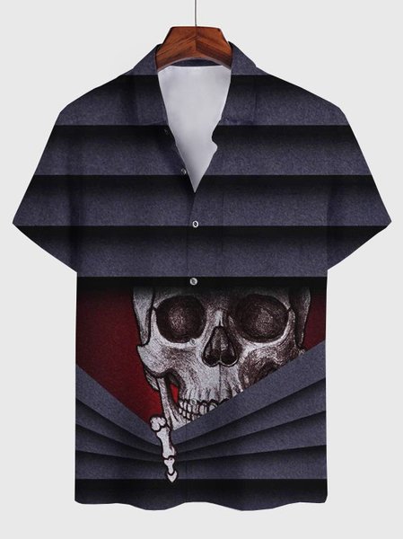 

Square Neck Cotton-Blend Shirts & Tops, Deep gray, Winter Clearance