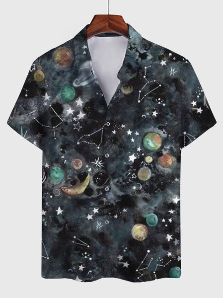 

Square Neck Cotton-Blend Abstract Shirts & Tops, Black, Winter Clearance