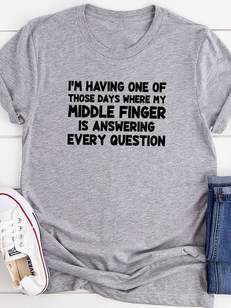 

I’m Having One Of Those Days Tee, Gray, T-shirts