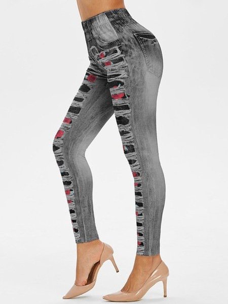 

Casual Leggings, Gray, Leggings