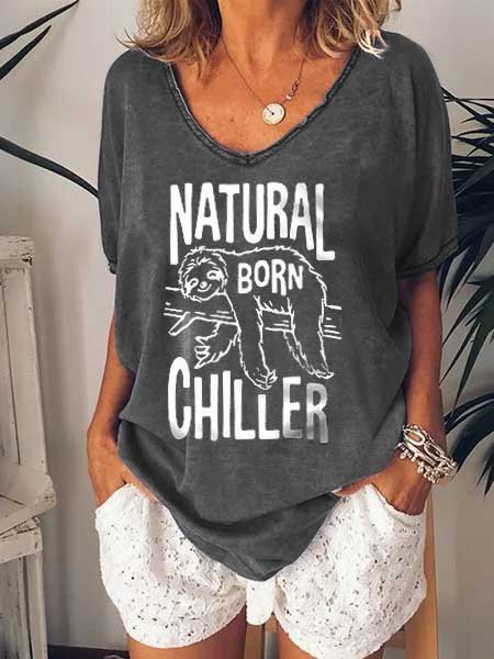 

Natural Born Chiller Shirt, Gray, T-shirts