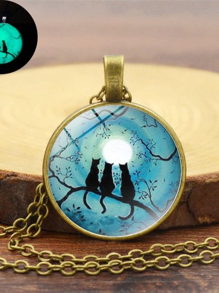 

Black Cat Time Under The Stars Necklace, Yellow, Necklaces