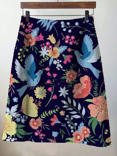 

Vintage Cotton Skirts, Blue, Skirts
