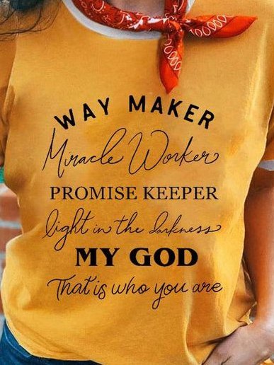 

Crew Neck Short Sleeve Cotton Shirts & Tops, Yellow, Tees & T-shirts
