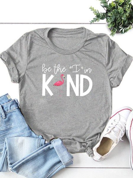 

Short Sleeve Crew Neck Cotton-Blend Tee Shirts & Tops, Gray, T-shirts