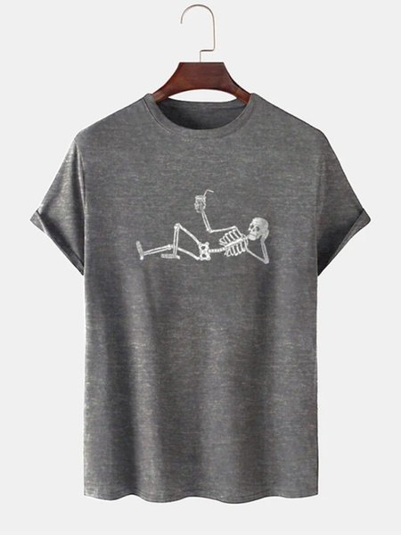 

Skull Graphic Men's Tee, Deep gray, T-shirts