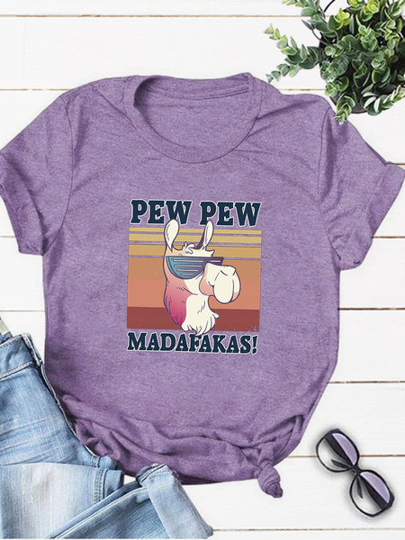 

Casual Shift Shirts & Tops, Light purple, T-shirts