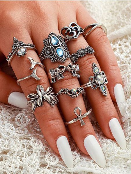 

As Picture Casual Alloy Rings, Rings