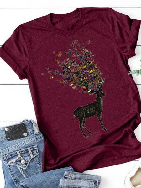 

Cotton Casual Shirts & Tops, Wine red, Tops