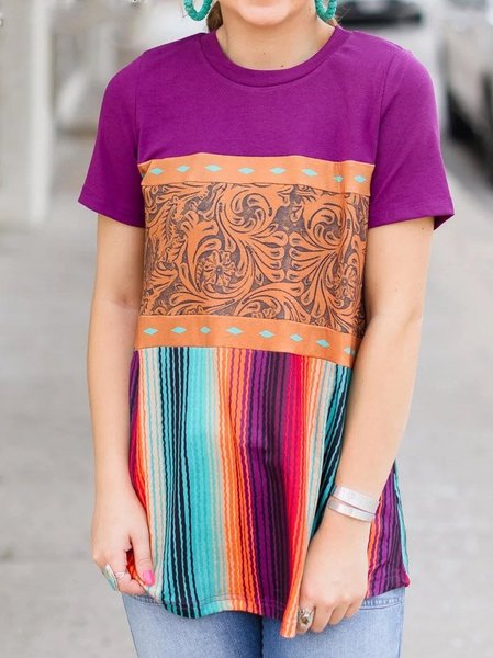 

Short Sleeve Vintage T-shirt, Multicolor, Email discount