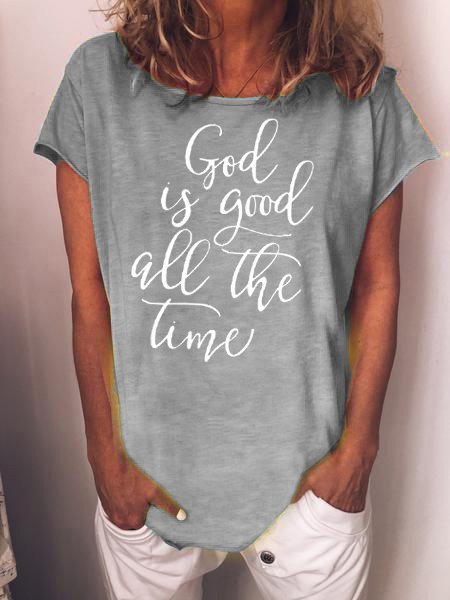 

God is Good all the Time Women's Tee, Gray, Tees & T-shirts