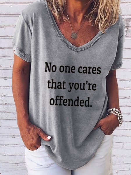 

Women's Offended T-shirt, Gray, T-shirts