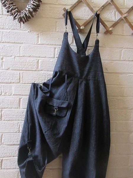 

Pockets Vintage One-Pieces, Deep blue, Jumpsuits & Rompers