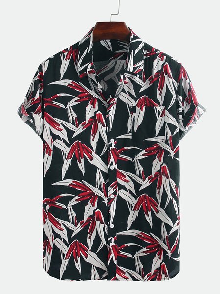 

Men's Cotton Casual Shirts, Black, Men's Floral shirt