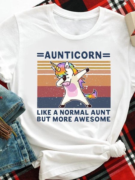 

Short Sleeve Cotton T-shirt, White, Printed T-shirts