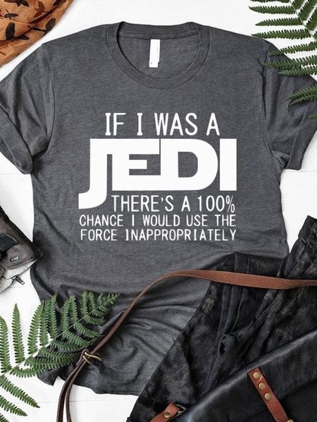 

If I Was A Jedi Tee, Gray, Tees & T-shirts