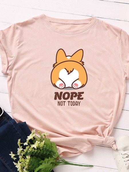 

Shift Short Sleeve Casual T-Shirts, Light pink, T-shirts
