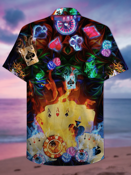 

Holiday Abstract Shirts, Blue, Men's Floral shirt