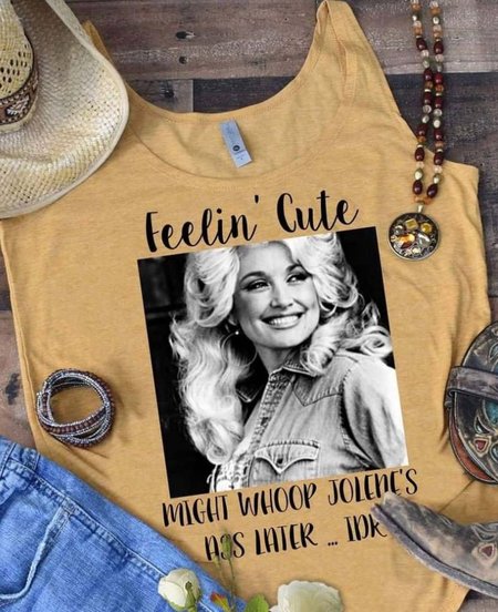 

Letter Cotton Casual Shirts & Tops, Yellow, Tops