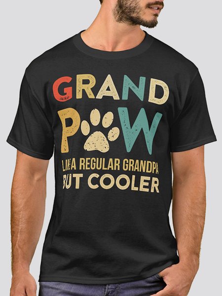 

Printed Crew Neck Letter Tee Shirts & Tops, Black, T-shirts