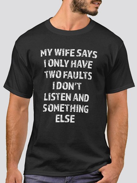 

Crew Neck Casual Tee Shirts & Tops, Black, Men's t-shirts
