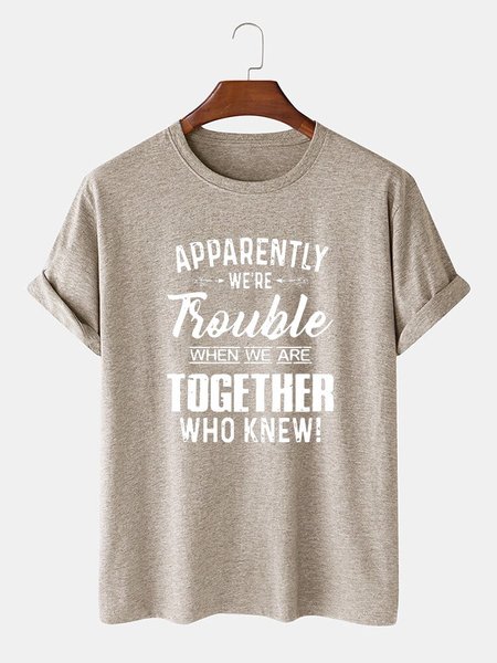 

Holiday Cotton-Blend Printed Tee T-shirt, Light khaki, T-shirts