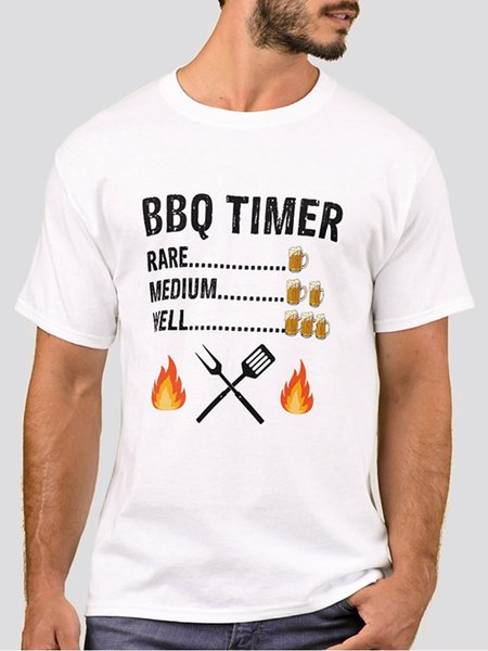 

Holiday Printed Cotton-Blend Tee Shirts & Tops, White, Men's Clothing