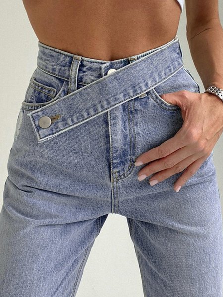 

Shift Washed Denim Pants, Blue, Winter Clearance