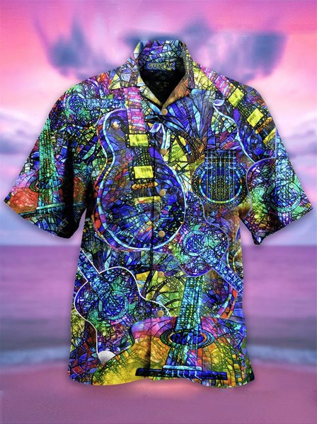 

Abstract Printed Shirts, Blue, Men's Floral shirt