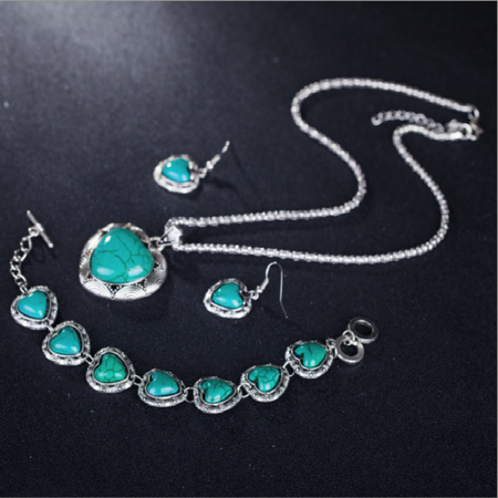 

Alloy Jewelry Sets, Green, Earrings