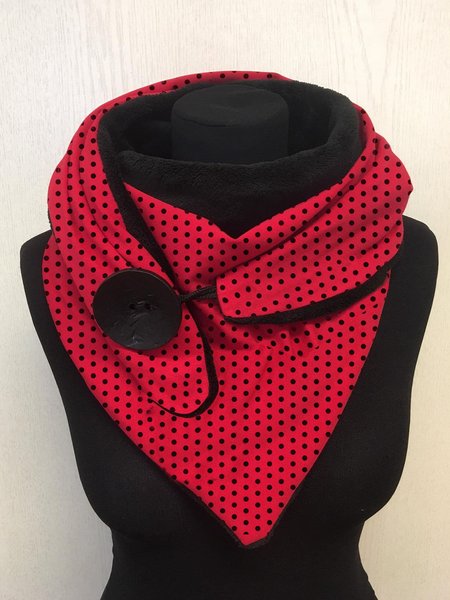 

Polka dot casual knitting Scarf, Red, Scarves & Gloves