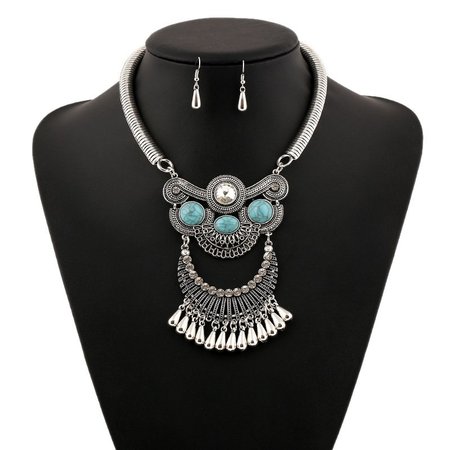 

Vintage Necklace, Blue, Necklaces
