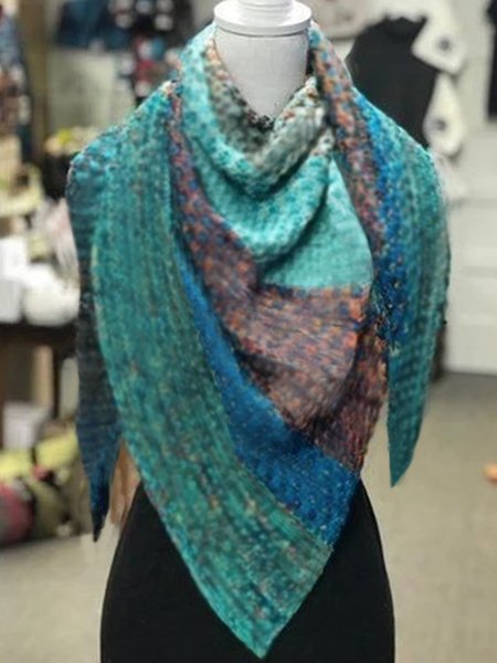 

Color-Block Casual knitting Scarves & Shawls, Scarves&Gloves